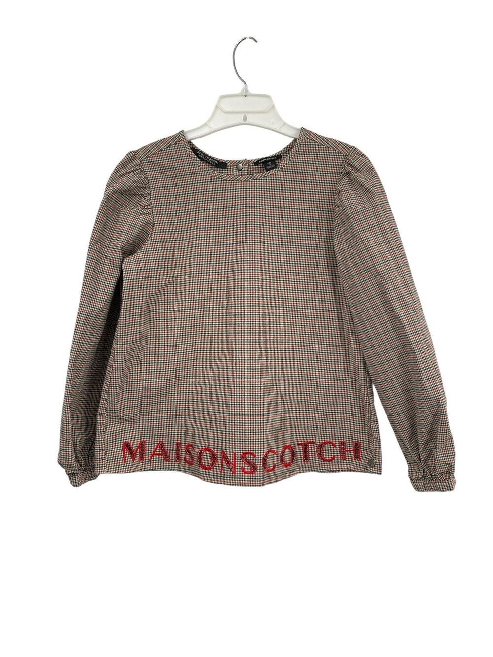 Scotch & Soda Madison Scotch Top Check Pattern Cutout Size Small